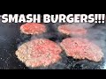 Smash Burgers on the Blackstone Griddle