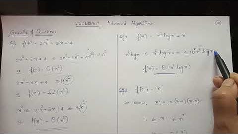 Asymptotic Notations #3 - Big Theta