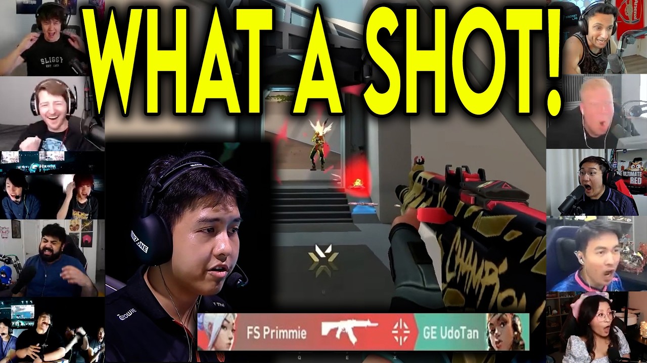 Valorant Streamers React To FS Primmie CRAZY SHOT On GE UdoTan In VCT ...