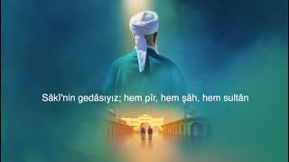 Sâki'nin(k.s) Gedasıyız; hem pir, hem şah hem Sultan...🌹 #kesfet #dursunalierzincanlı #enderdoğan Resimi