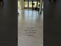 Gym flooring install in Larkspur using Eco Surfaces rubber with cushion backing.