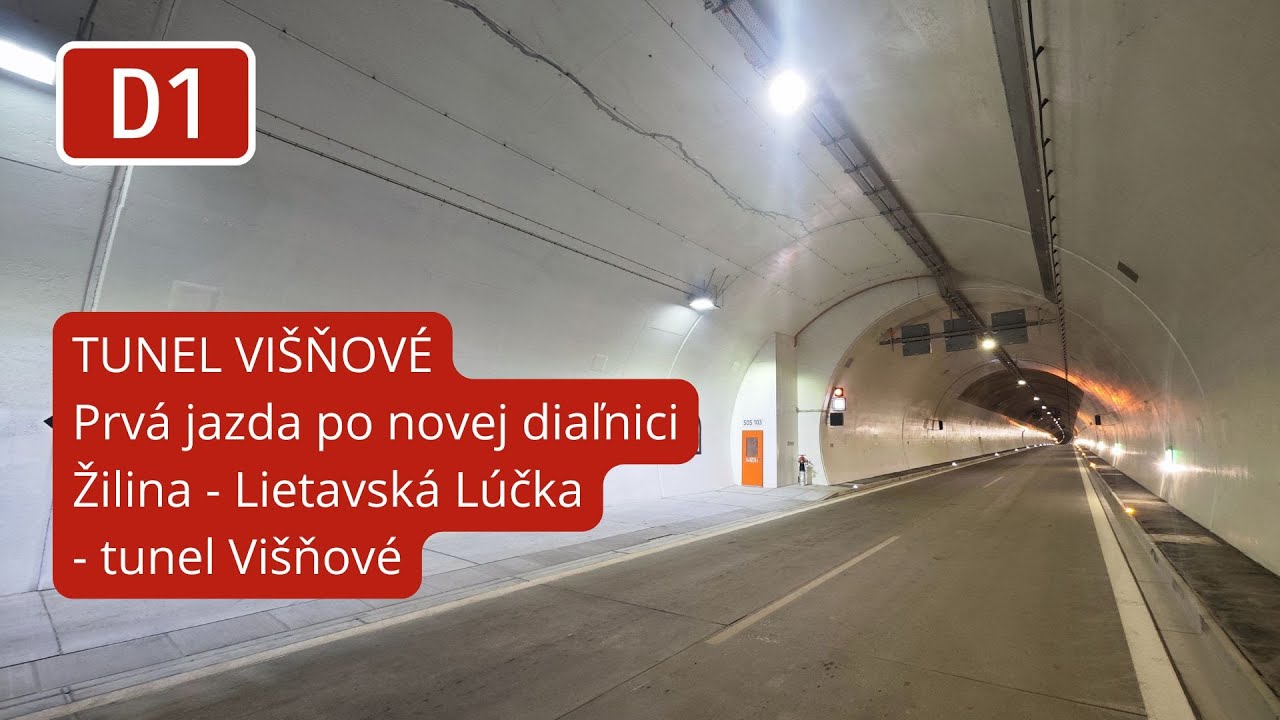 TUNEL VIŠŇOVÉ. Prvá jazda po novej diaľnici Žilina - Lietavská Lúčka - tunel Višňové (21.12.2025)