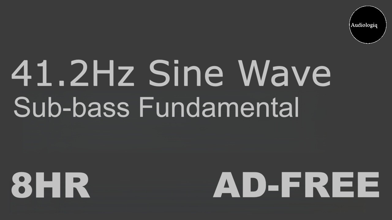Modulated 41.2Hz Sub Bass for Sleeping, Relaxation and Focus