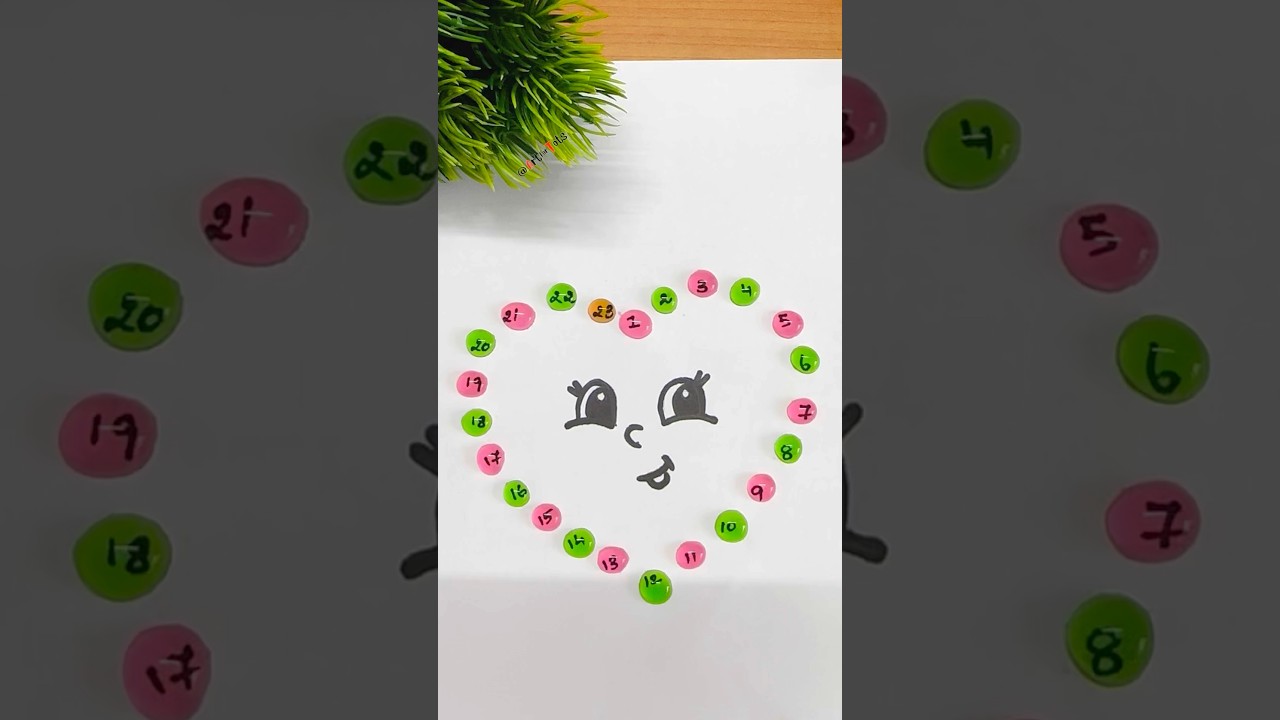 💚Рисуем клетчатый контур от номера 1 до 23 