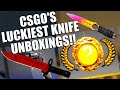 CS:GO's Luckiest Knife Unboxings!! #1 | TDM_Heyzeus