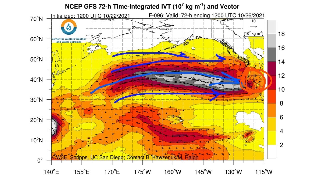 Fri 10/22/21 - US weather forecast / Atmospheric river & powerful 940 ...