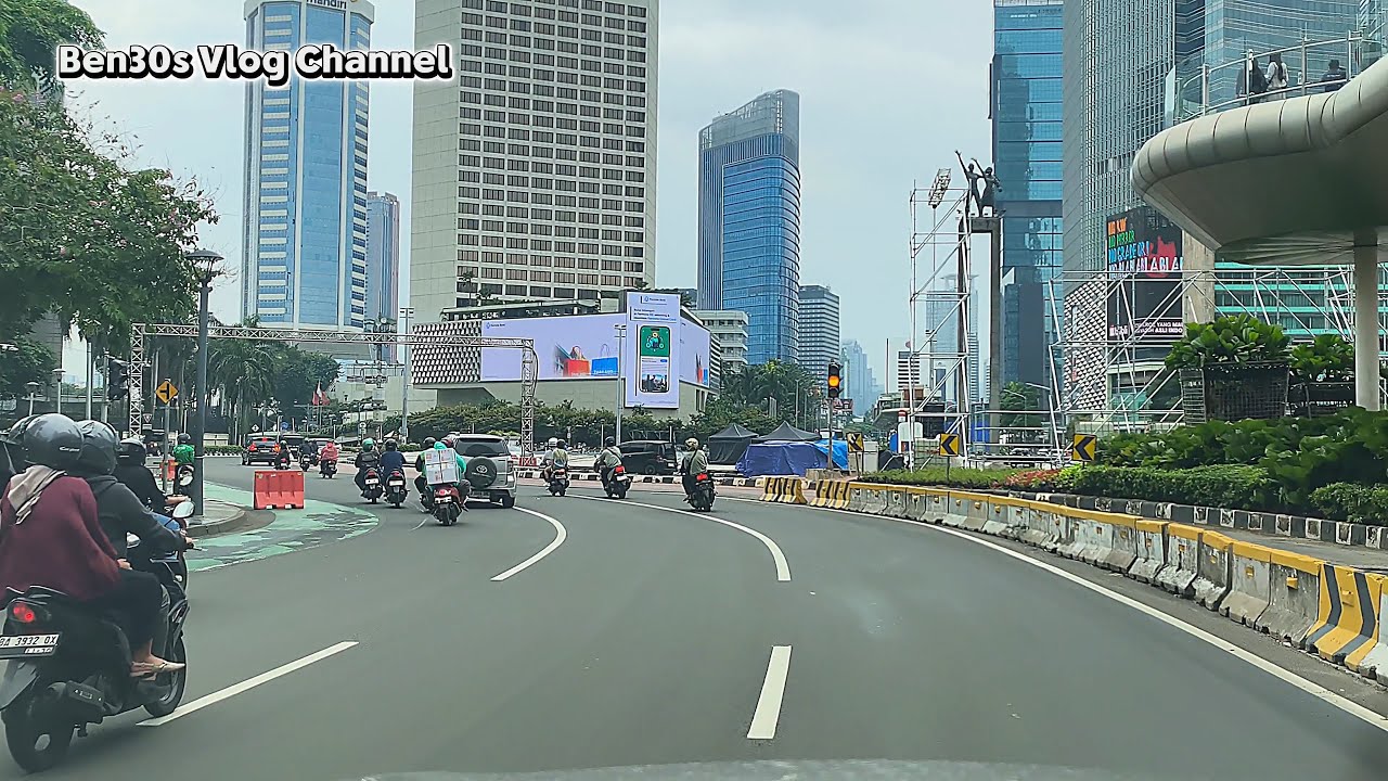 POV Drive Jakarta 4K : From Tugu Tani to Prof Satrio Road