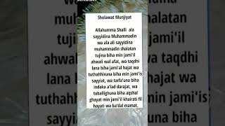 Sholawat Munjiyat shorts sholawat insfiratif