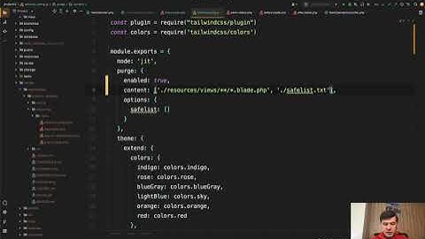 Tailwind CSS Classes Don