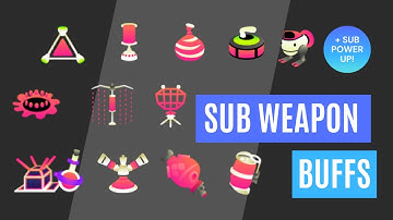 Splatoon2 Sub Weapon Buffs +Sub Power Up