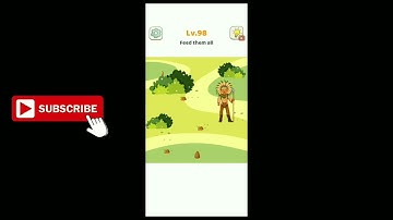 Tricky Brain Story: DOP Puzzle Level 98 Feed them all