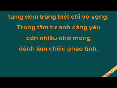 Chiec Phao Tinh Karaoke   Trần Tâm   CaoCuongPro   YouTube 360p