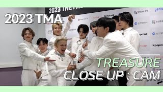 [2023 TMA] 더팩트 뮤직어워즈 트레저(TREASURE) 백스테이지 인터뷰 영상 | CLOSE UP : CAM