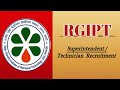 Rajiv Gandhi Institute OF Petroleum Technology Vacancy 2026 || Superintendent/ Technician Apply 🔥