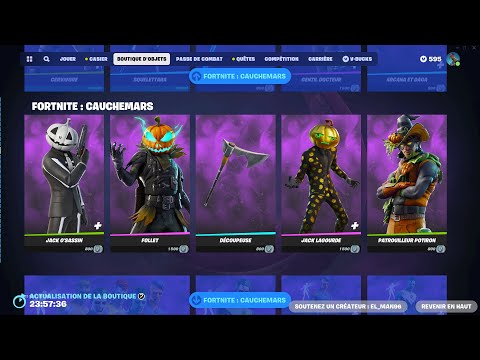 *NEW* BOUTIQUE FORTNITE DAUJOURDHUI 01 NOVEMBRE  2023! (BOUTIQUE DU JOUR!)