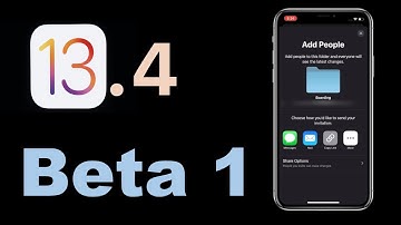 iOS 13.4 DEVELOPER BETA 1 - iCloud Drive folder sharing, Shazam it shortcut, 9 new Memoji stickers..
