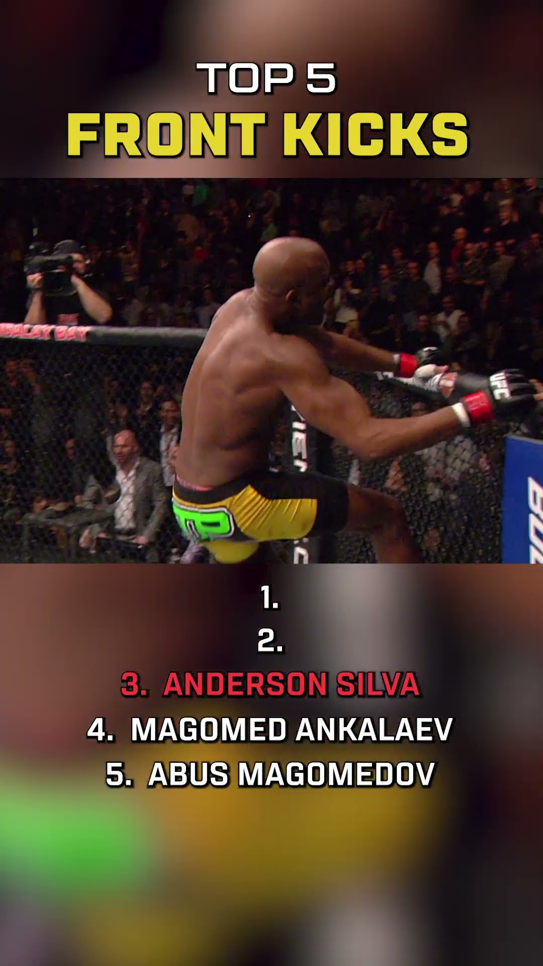 TOP 5 FRONT KICKS ? #ufc