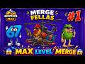 MAX LEVEL MERGE! ⬆️💥 | Merge Fellas Gameplay Live Vertical PART - 1