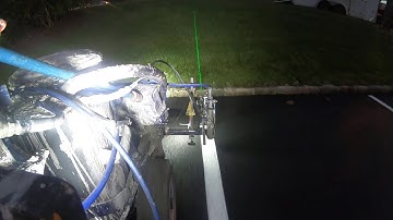 Parking Lot Line Painting using the Graco LaserGuide 2000