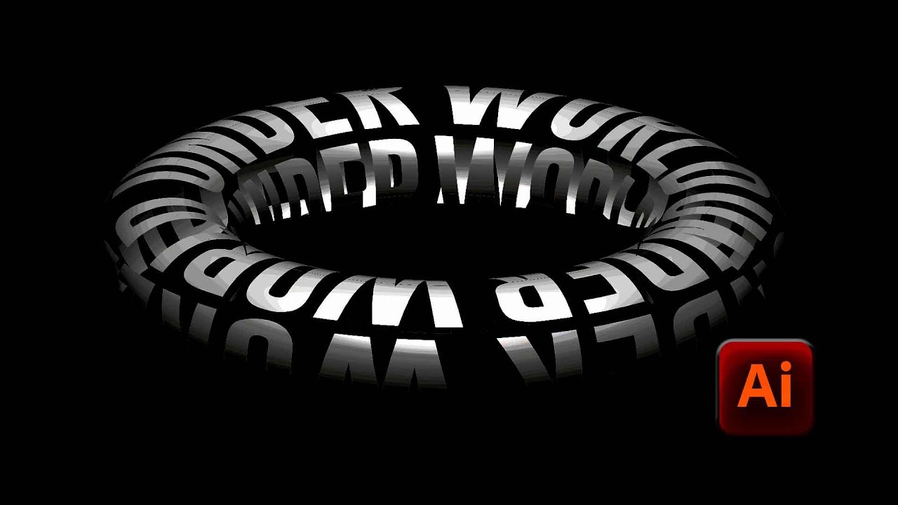The power of circle typography in adobe illustrator - YouTube