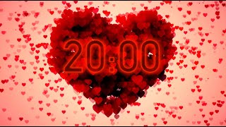 20 Minute ❤️ Valentine's Day Timer 🎵  with Relaxing Music (4K) screenshot 3