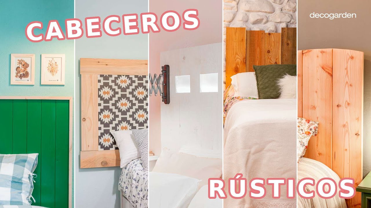 Dormitorios rústicos con estas ideas de cabeceros de cama // Decogarden