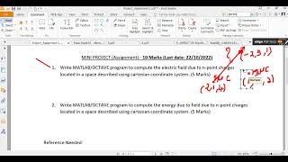 Electric Field and Energy in Space Calculation in Octave/Matlab