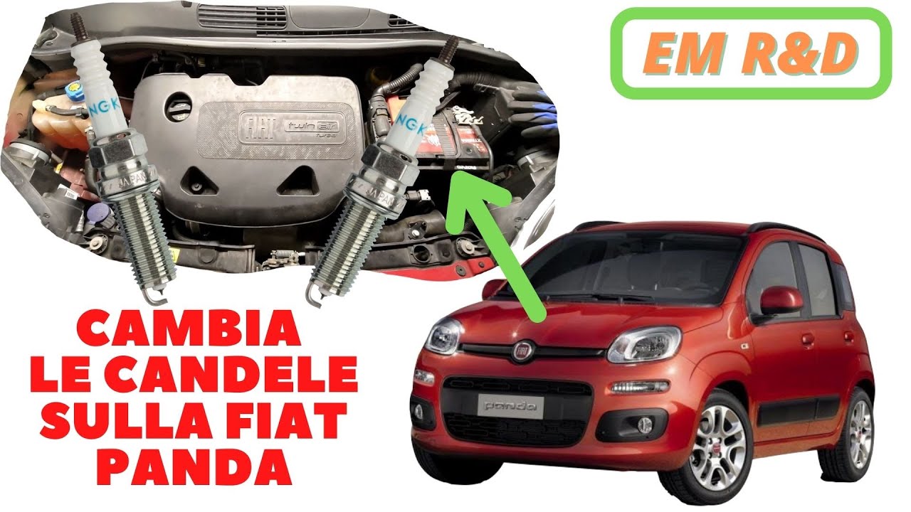 FIAT PANDA come cambiare le candele motore 0.9 Cm3 Twin AIR TURBO Metano - exchange candles Panda
