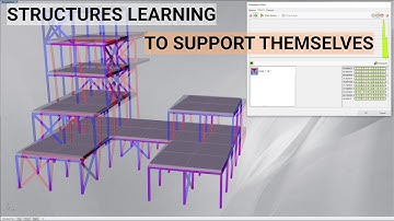 Structures that learn how to support themselves. Auto bracing layout with Galapagos in Grasshopper.