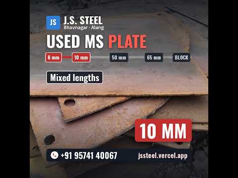 Ex-ship MS plates, sorted by thickness: video still