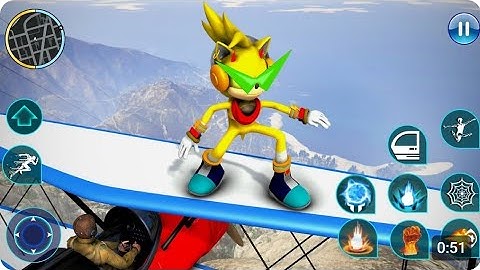 blue hedgehog sonic | Blue Hedgehog Rope Hero