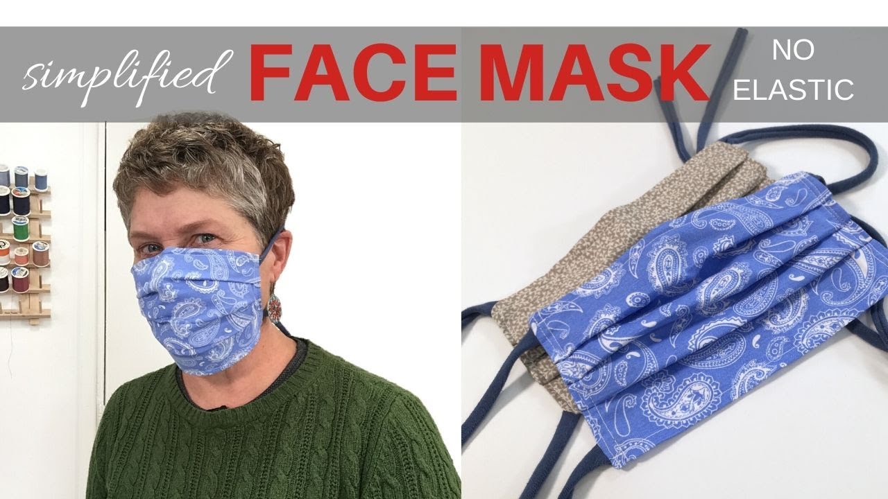 Simplified FACE MASK / No Elastic / Filter Pocket / Upcycled T