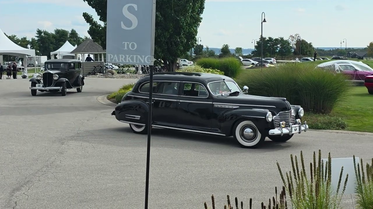 Arriving at Cobble Beach Concours