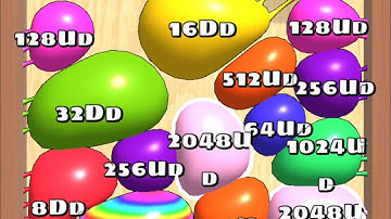 Blob Merge 3D - New Duodecillion 1024 Level Up Satisfying ASMR Gameplay ( Cube Arena 2048 )