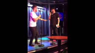 Lance Bass and Joey Fatone singing I Want it That Way Karaoke night on DirtyPopAtSea