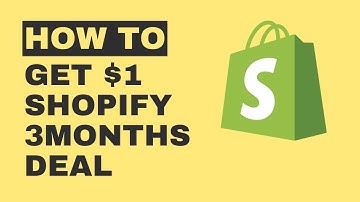Shopify 3 Months for $1 - 2024 Tutorial: Start Your Online Store.