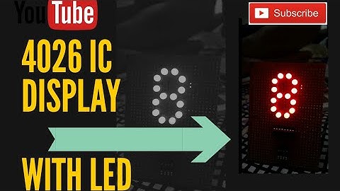 || 7 segment display using LED|| 4026 iC||