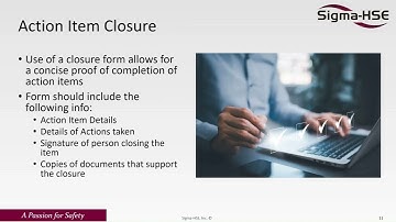 Webinar: Process Safety Management – Action Item Tracking & Closeout Best Practices