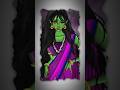 Kali Inspired Demon Girl | Dark Fantasy Digital Art | Horror Artwork