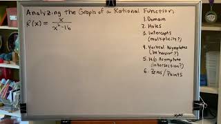 Analyzing the Graph of a Rational Function (Part 4)