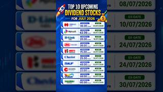 Top 10 Upcoming Dividend Stocks for JULY 2026 🚀💰#money #stockmarket #mutualfunds #investing #viral