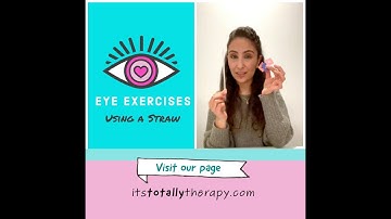 OT Eye Exercises for Kids Using a Straw 👀🥤