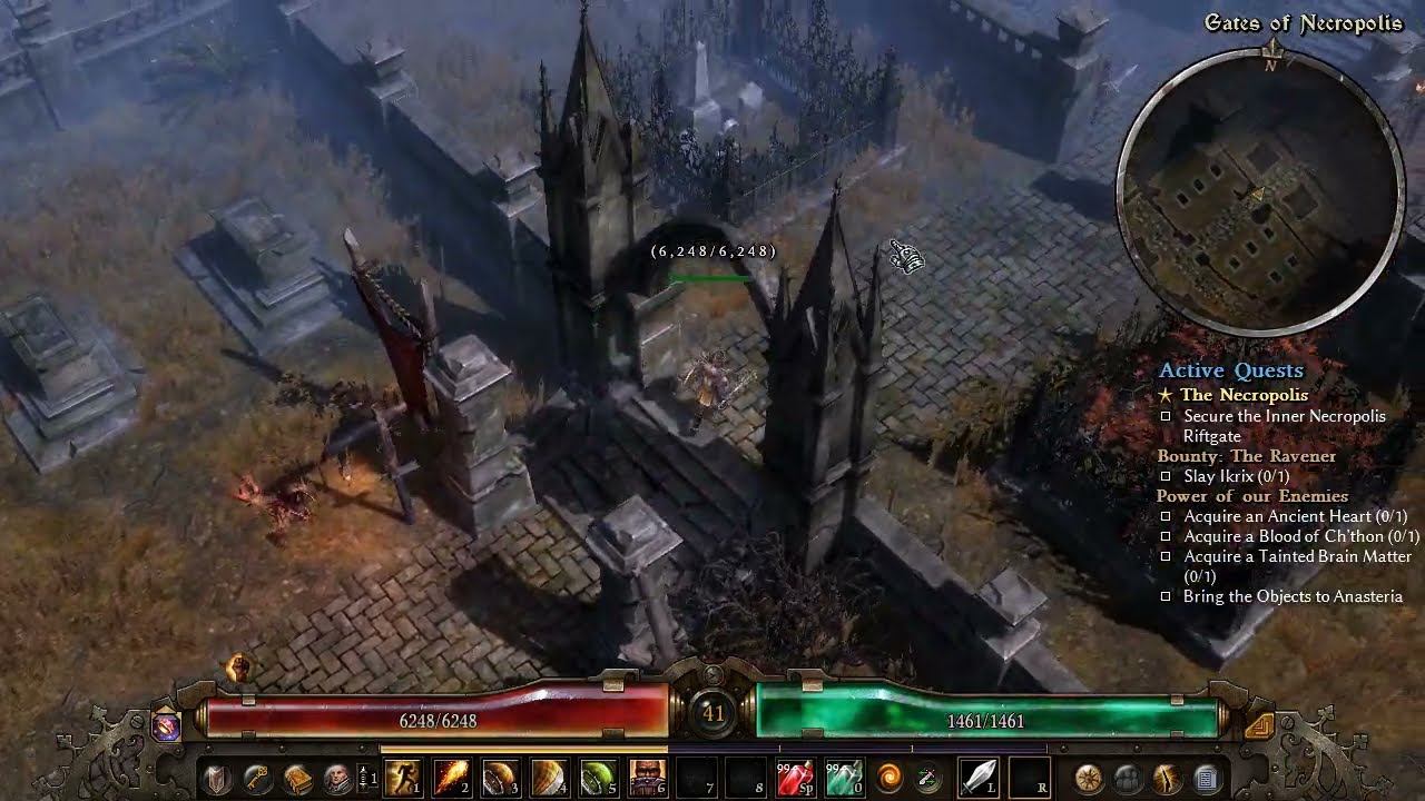 Grim Dawn Gates of Necropolis Mobs Clean Shrine and Relict