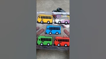 ASMR Unboxing and Testing Tayo Bus, Lani, Gani, Rogi, Train ASMR No Talking #automobile #toys #asmr