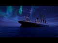 RMS Britannic sailing into the night