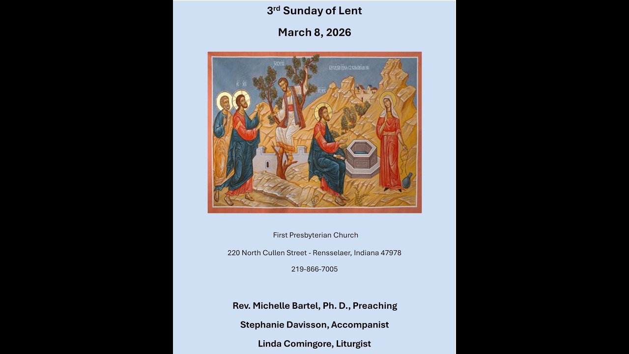 First Presbyterian Church - Rensselaer Live Stream March 1, 2026