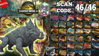 Jurassic World SURVIVAL 2026 MATTEL स्कैन कोड सभी डायनासोर अपडेट 46/46 ESTEMMENOSUCHUS screenshot 1