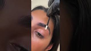 This client came in with full, thick brows — but unruly hairs made daily styling a challenge