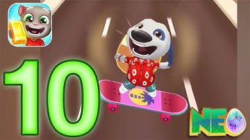 Talking Tom Gold Run: Gameplay Walkthrough Part 10 - Hank Skate Boarding (iOS, Android)