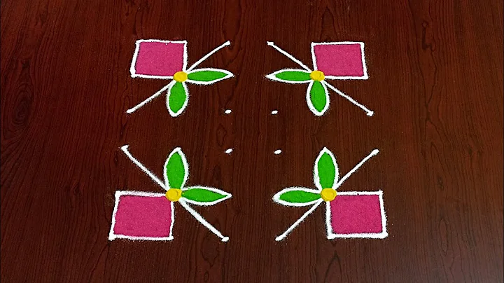 6×6dots easy rangoli|daily muggulu|thipkyanchi,festival rangoli|traditional rangoli#Rang kaa Rangoli